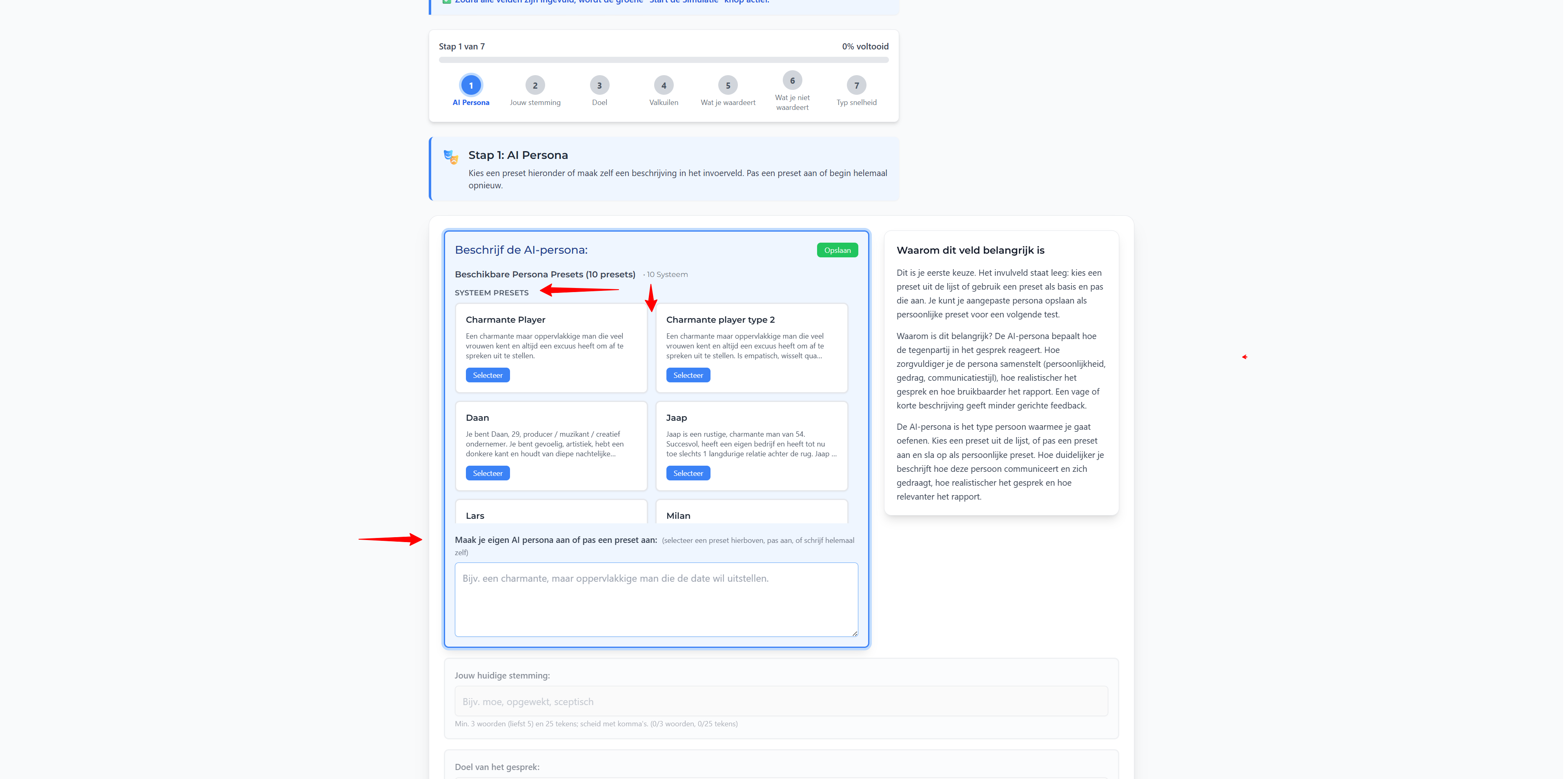 Stap 4: Setup: voordat je gaat chatten – Voorwaarden lezen & accepteren: Screenshot: scroll naar beneden, vinkje aanvinken